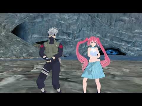 Naruto MMD: gangnam Kakashi X Rose(newest OC)