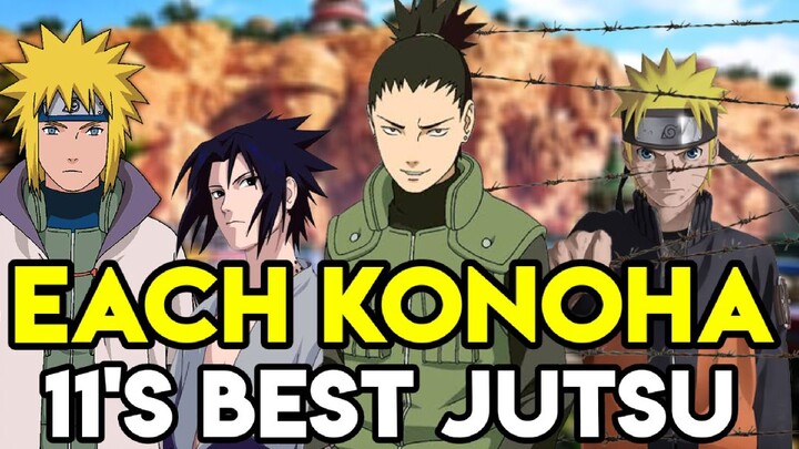 Naruto: Each Konoha 11's Best Jutsu tagalog explain
