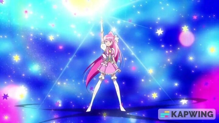 Pretty Cure All Lead Cure Power-up Transformation in movies