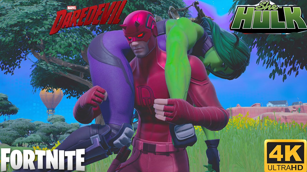 Daredevil And She Hulk Duos Match Fortnite 4k 60fps 1 Victory Royale Bilibili