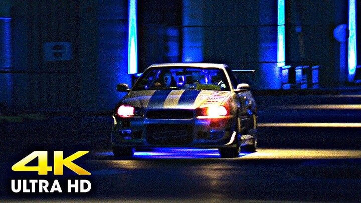 2 Fast 2 Furious (2003) - Brian O’Conner Arrives With His Nissan Skyline Scene [4K UHD]