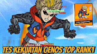 Tes DAMAGE HERO SSR+ GENOS TOP RANK 1! Sekali ULTI Langsung BUBARR - OPM ONE HIT ONE KILL