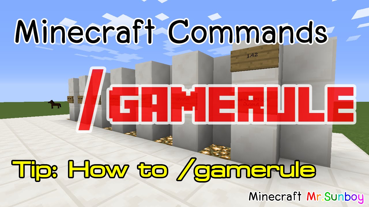 Minecraft Commands Thai ว ธ ใช คำส ง Gamerule 1 4 2 1 8 1 Bilibili