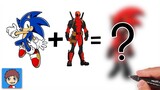 Cara Menggambar Sonic + Deadpool = ?
