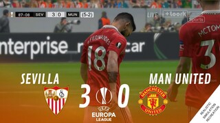 Sevilla vs. Manchester United [3-0] • MATCH HIGHLIGHTS | VideoGame Simulation & Recreation