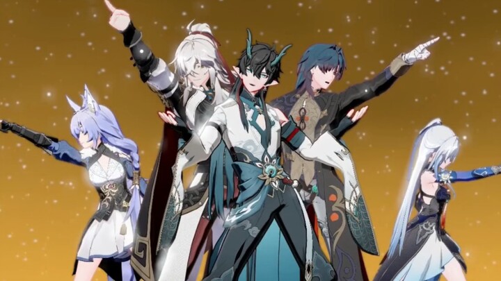 【MMD】Everyone is happy with the five heroes on the cloud