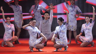 HNA flight attendants perform exquisite uniform dance boy