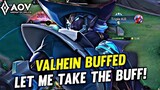 AoV : VALHEIN GAMEPLAY | BUFFED NEW PATCH - ARENA OF VALOR
