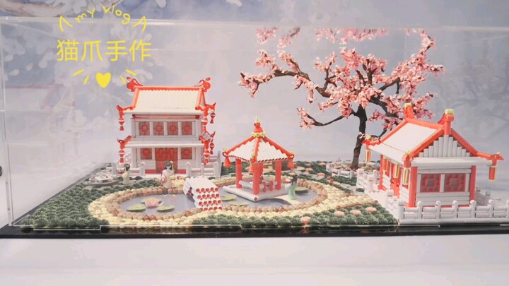 衍纸作品～庭院，纸条变房子，没什么是一根纸条做不出来的，不成就用很多纸条解决，嗯嗯～～