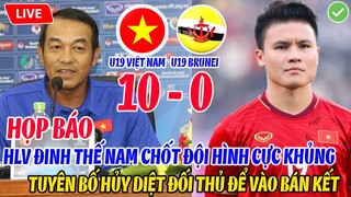 HỌP BÁO: HLV ĐINH THẾ NAM CHỐT ĐỘI HÌNH CỰC GẮT QUYẾT HỦY DIỆT ĐỐI THỦ ĐỂ VÀO BÁN KẾT