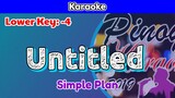 Untitled by Simple Plan (Karaoke: Lower Key: -4)