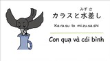 Con quạ và cái bình _ Truyện ngụ ngôn tiếng Nhật _ Luyện nghe tiếng Nhật