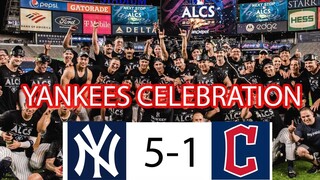 Yankees fan celebration after defeating Guardians 5-1 | ALDS Game 5 (10/18/22)