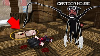 ซ่อนแอบเอาชีวิตรอด!! เพื่อหนีจาก ผีการ์ตูนหนู จะรอดไหม!?? (Minecraft CartoonMouse)