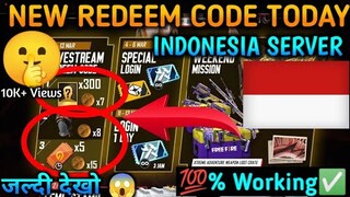 Free Fire (FF) Indonesia server redeem code today | FF Indonesia server redeem code