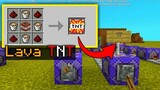 How to Craft a Working Lava TNT in Minecraft using Command Block