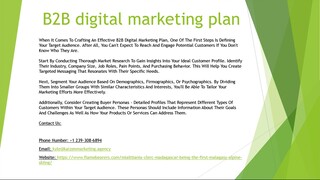 B2B digital marketing plan