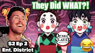 They so PRETTY 😍 | Infiltrating the Entertainment District - Demon Slayer Reaction S2 Ep 2