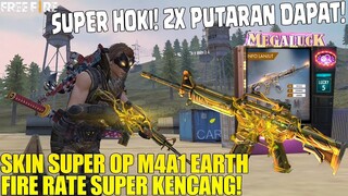 SKIN OP M4A1 EARTH - FIRE RATE KENCENG BANGET! DAMAGE SUPER GEDE! COCOK BUAT JARAK DEKAT! FREE FIRE