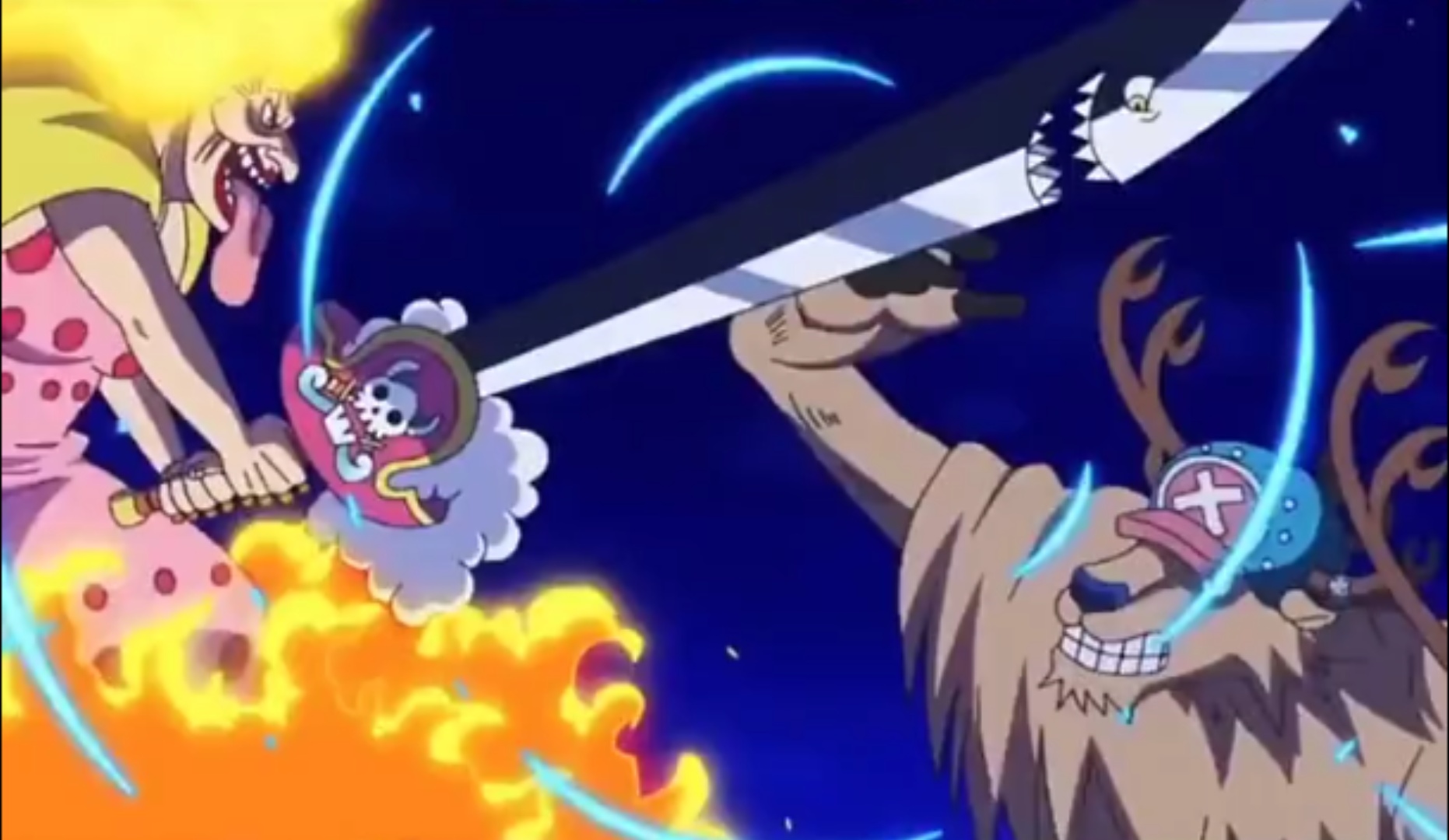 One Piece Ep 866 - Big Mom Vs Chopper Monster Point - Gigantic Prometheus  on Make a GIF