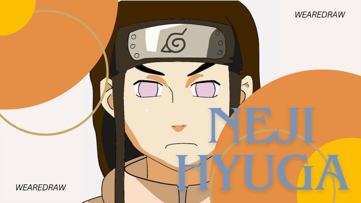 Menggambar Karakter Serial Naruto || NEJI HYUGA