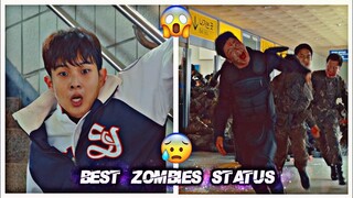 😱Zombies Entry Scene😖Zombie Transformation😳Train to Busan Status😨 Kdrama Status🔥Best Zombies Status😱