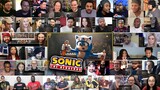 (10+ Youtubers) SONIC THE HEDGEHOG Official Trailer 2 REACTIONS MASHUP