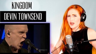 VOICE COACH REACTS | Devin Townsend... KINGDOM. imagine this sound when it's dead quiet... at night.