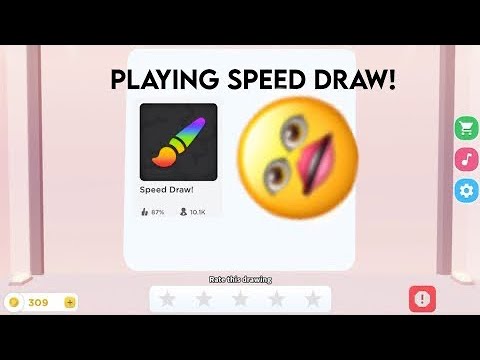 Playing speed draw in roblox with Uni!! - BiliBili