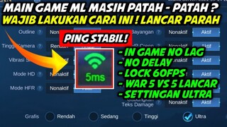 FIX LAG ML SETELAH UPDATE!! CARA AMPUH ATASI LAG & PATAH PATAH MOBILE LEGENDS SAAT WAR