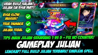 USER JULIAN PAKE ITEM INI❗CARA MAIN JULIAN TERBARU & BUILD JULIAN TERSAKIT 2024❗GAMEPLAY JULIAN MLBB