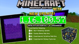 UPDATE! MCPE 1.16.100.57 BETA - XBOX | New Fitur Nether Portal & Spawner!