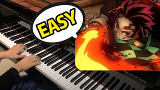 Demon Slayer OST: Kimetsu no Yaiba EP 19 ED - EASY Piano Cover / Tutorial - Kamado Tanjiro no Uta