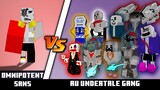 Omnipotent Sans vs AU UNDERTALE | Minecraft | (Omnipotent Sans Finally Found His Match)