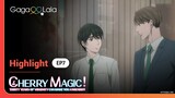 Adachi and Kurosawa hold hands for the first time in anime BL "Cherry Magic" 🥰