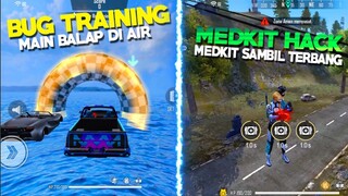 TOP 5 DAFTAR TERBARU TRIK DAN BUG  DI FREE FIRE - MEDKIT SAMBIL TERBANG !! BALAP MOBIL DI ATAS AIR