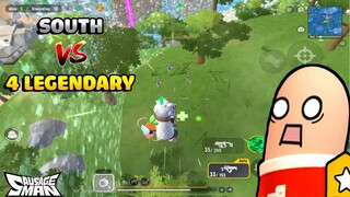 4 ENEMY RUSH ME - SOUTH 1VS4 TOP GLOBAL | SOLO VS SQUAD | SOUTH SAUSAGE MAN