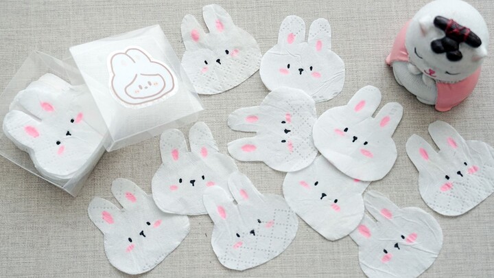 [DIY] Tự chế tạo chú thỏ đáng yêu từ giấy vệ sinh