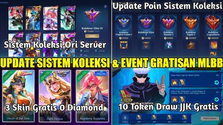 UPDATE EVENT SISTEM KOLEKSI SKIN ORIGINAL SERVER! SKIN KADITA CREATE & MSC VALENTINA GRATIS - MLBB