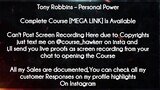 Tony Robbins  course  - Personal Power download