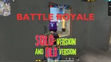 Battle Royale, Solo version (versi lama) | Free Fire