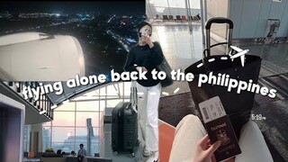 flying alone back to the philippines ‘23 | vlog