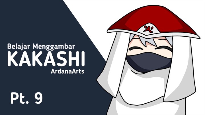 Belajar menggambar Kakashi Hatake