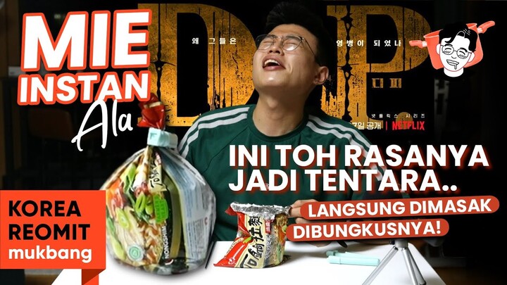 NYOBAIN MAKAN MIE ALA 🪖TENTARA🪖 KOREA.. TERINSPIRASI DARI D.P.
