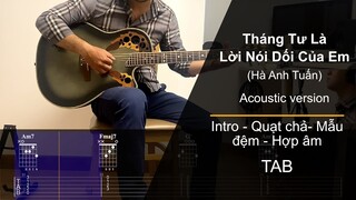 Tháng Tư là lời nói dối của em Guitar Cover (Acoustic version)