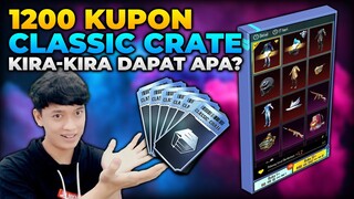 EKSPERIMEN GACHA 1200 KUPON CLASSIC CRATE KIRA-KIRA BISA DAPAT APA?! APAKAH M4 GLACIER - PUBG MOBILE