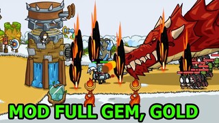 Grow Castle Mod Apk Full Gem, Gold - Rồng Xương Quá Mạnh Vẫn Chưa Thể Đánh Được - Top Game Thành EJ