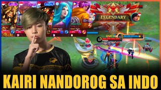 KAIRI NANDOROG SA INDO? ONIC KAIRI 5 MAN with ONIC INDO PLAYERS in RANK ~ MOBILE LEGENDS