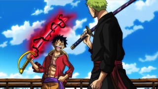 Zoro's reaction upon Seeing that Luffy Found Gol D Roger's Legendary Sword - One Piece.