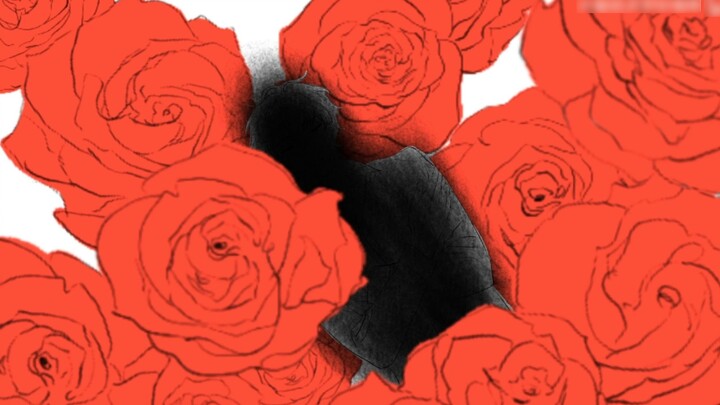 [Handwriting] I spent a month on the complete handwriting of the Flaming Rose - I didn't cut a singl